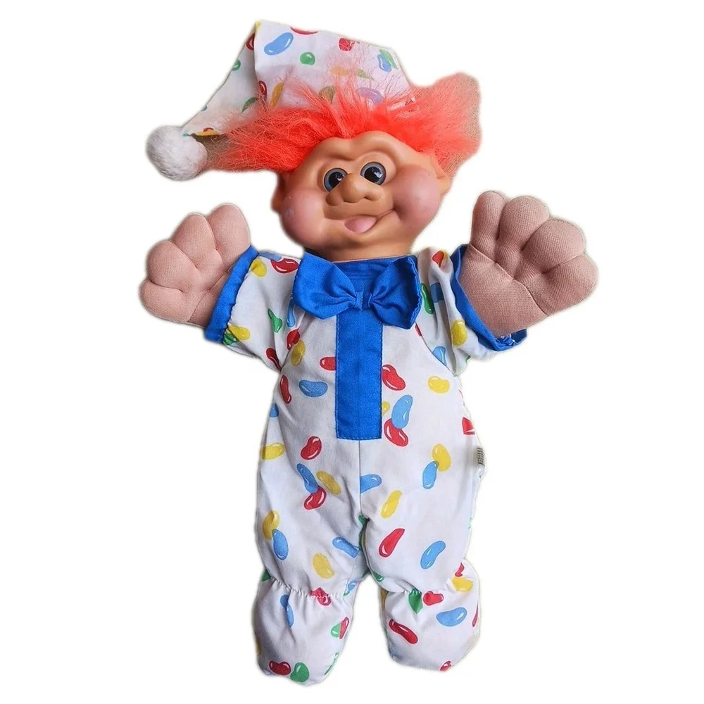 1991 Troll Plush Doll Multi Color